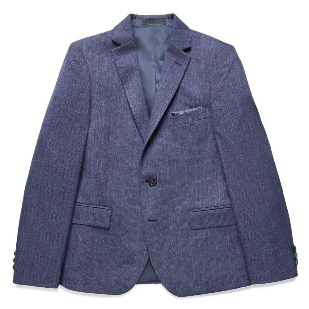 Lauren Ralph Lauren Big Boys Plaid Sport Coat - Navy, jacket suit 16R